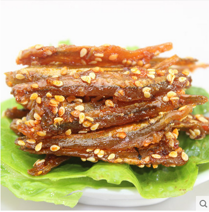 潮汕特產(chǎn)即食魚干香辣丁香魚干