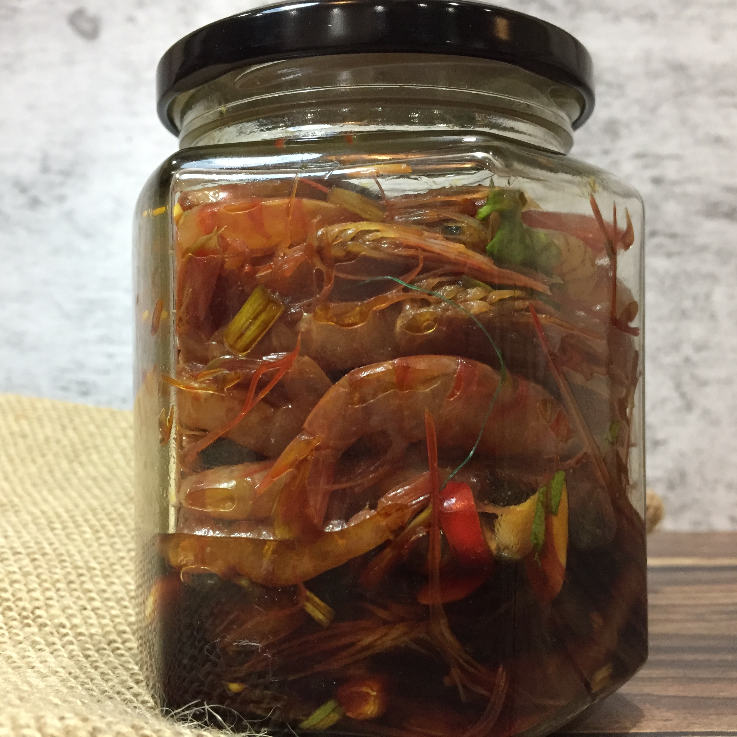 汕尾特產(chǎn)新鮮腌紅蝦380g/罐 傳統(tǒng)腌制手藝 無添加任何防腐劑！