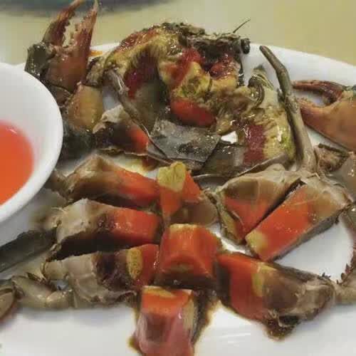 汕尾特產(chǎn)腌制超級好吃出名的大個紅心咸膏蟹海蟹螃蟹類制品