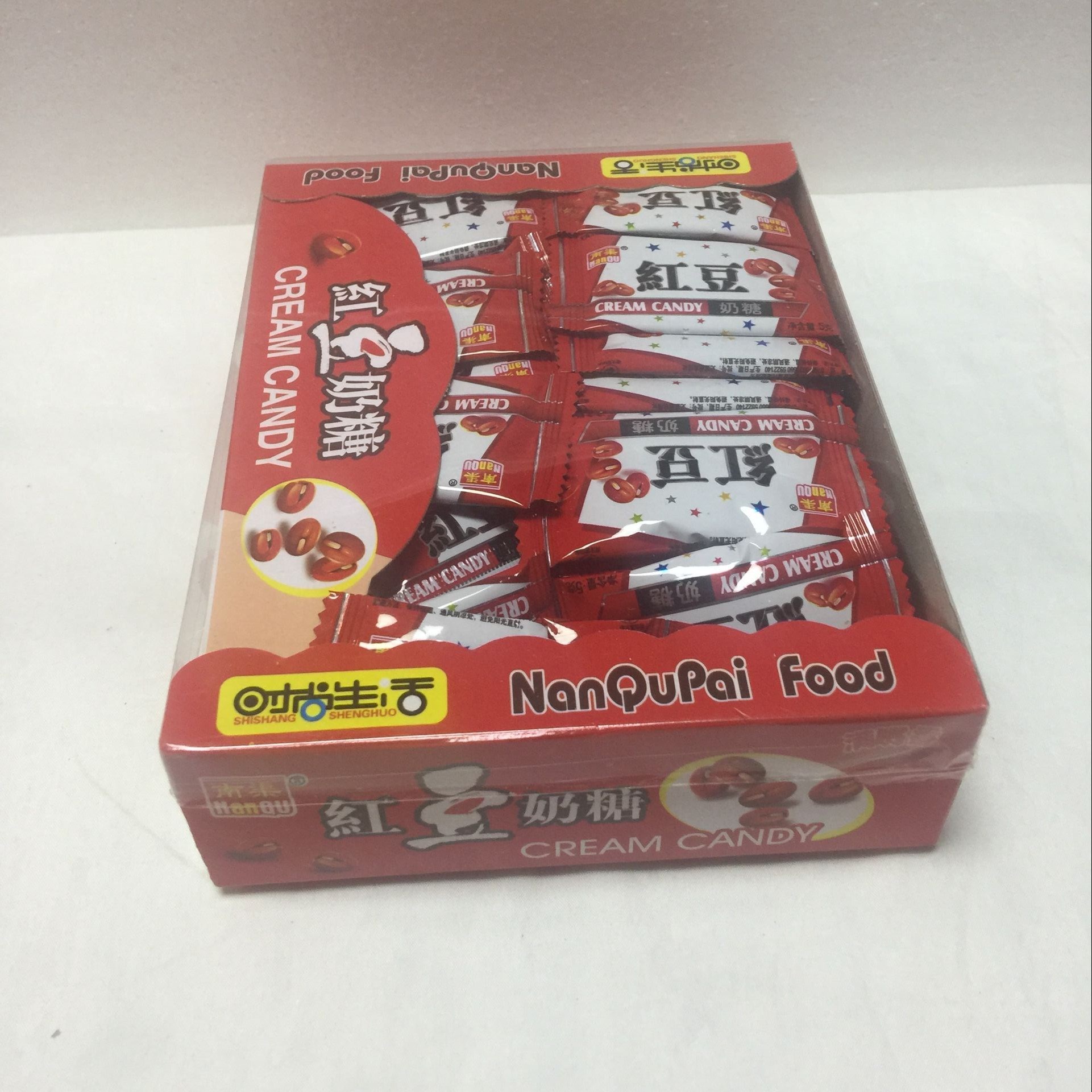 潮汕特產(chǎn) 南渠牌 紅豆奶糖 紅豆糖 紅豆軟糖休閑零食1盒70粒包郵