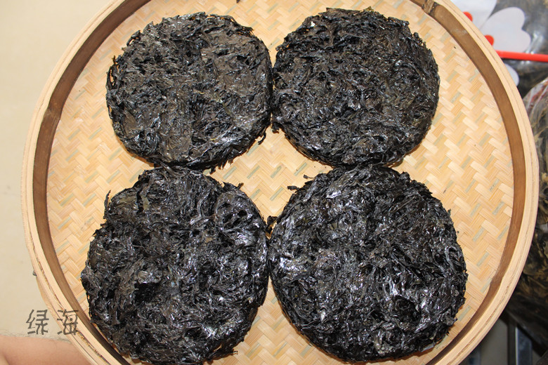野生紫菜頭水紫菜脆嫩無(wú)沙免洗野生紫菜煮湯海苔干貨250克包郵