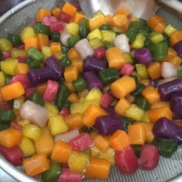 汕尾海豐特產(chǎn)果蔬清心丸水果蔬菜薯粉丸地瓜圓QQ糖水甜品2件包郵