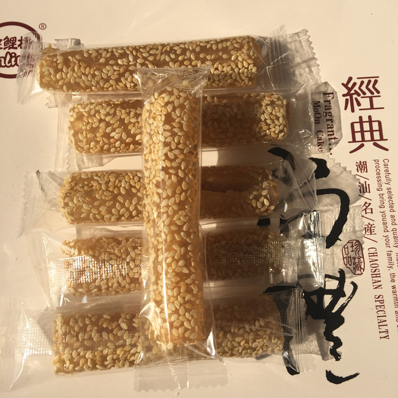 潮汕普寧特產(chǎn) 花生芝麻卷 芝麻鴨頸 花生軟糖 西社糖鋪 2包包郵