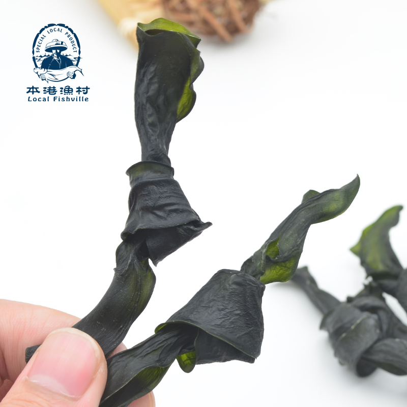 包郵特產(chǎn)干海帶結(jié) 干貨特級野生無沙新鮮天然烘干厚海帶扣 非鹽漬