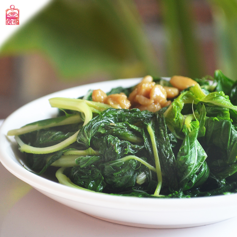 潮汕特產(chǎn)雜咸小菜 正宗麻葉佐粥麻葉做湯或熱炒燙熟500g