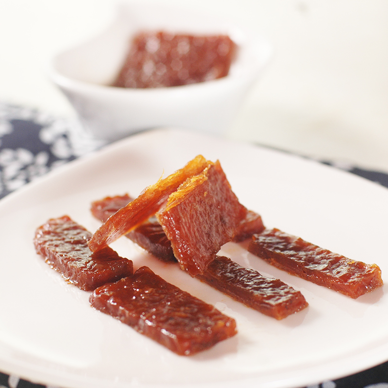 廣東潮汕特產(chǎn)休閑零食 黑椒/香辣 手工豬肉脯干10g*10包