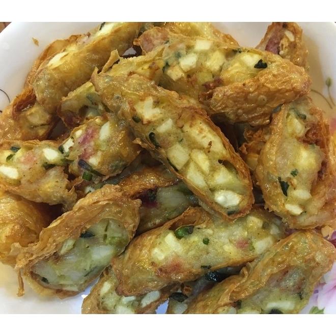 小洪家 潮汕特產(chǎn)農(nóng)家手工腐膜廣章包芋頭卷蝦卷肉卷粿肉5張
