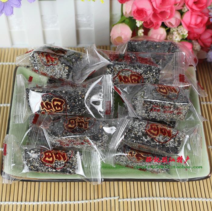 潮汕揭西特產(chǎn) 黑芝麻糖 獨立小包裝純黑芝麻酥 純芝麻條 500克
