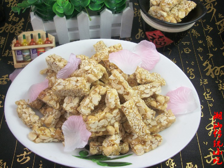 潮汕特產(chǎn)酥豆條花生條250克芝麻酥糖芝麻片糕點休閑特產(chǎn)零食小吃