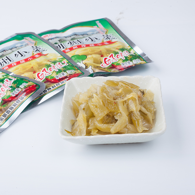廣東包郵　潮汕特產(chǎn)潮州小菜咸菜 明香園潮州小菜70g小吃美食