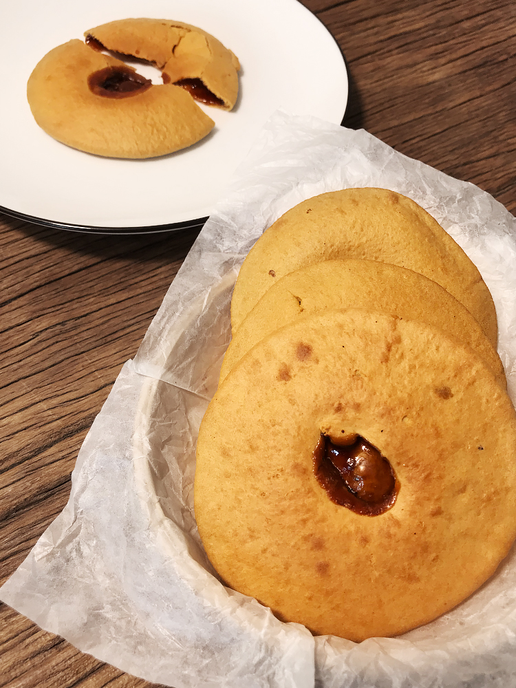 有食無(wú)茶 紅糖肚臍餅 潮汕特產(chǎn)小吃空心地瓜餅雙爐餅雙鑼餅10袋