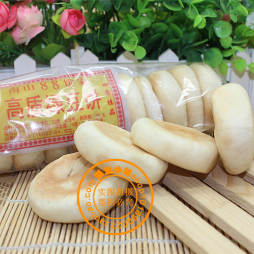潮汕特產(chǎn)高質(zhì)綠豆餅 傳統(tǒng)特產(chǎn)揭西南山茶點(diǎn)軟皮綠豆餅10個(gè)/筒