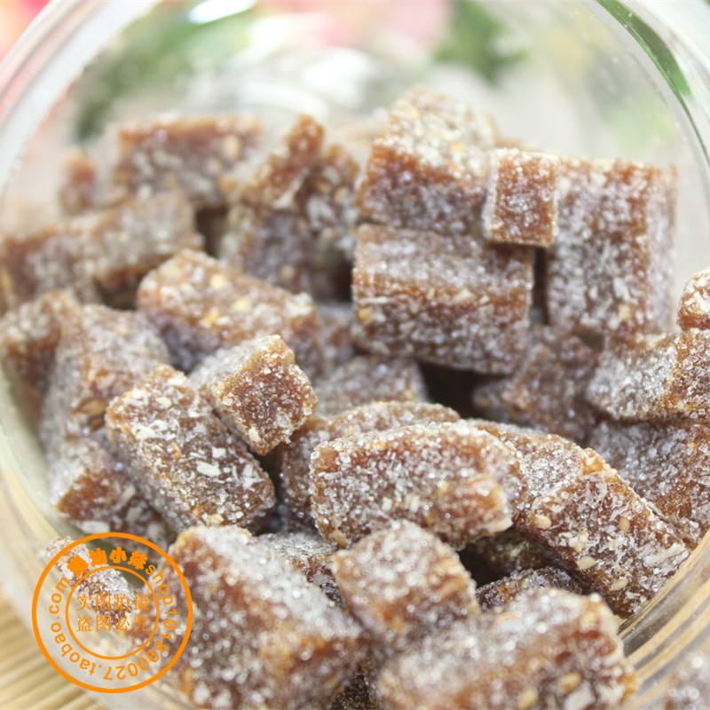 潮汕特產(chǎn) 童年回憶原汁原味姜汁軟糖 罐裝四方粒姜糖