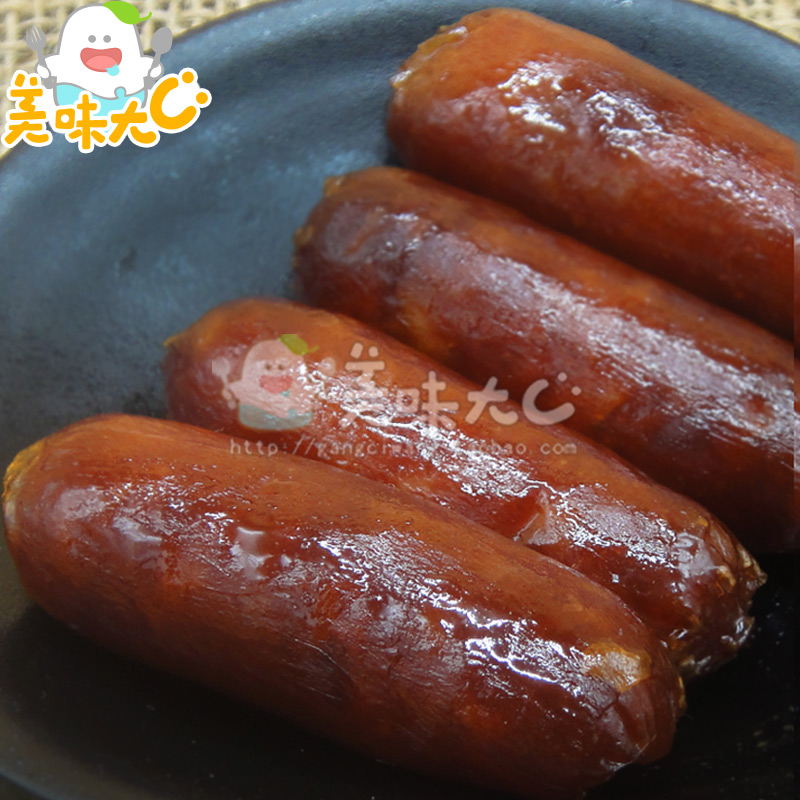 老山合 迷你烤腸肉棗400g 廣式小臘味 辦公休閑即食碳燒烤豬香腸