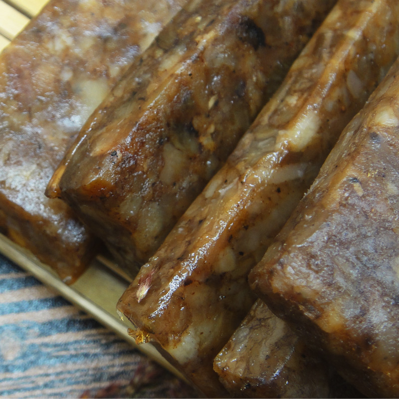 老山合 豬頭粽約500g多省包郵 廣東潮汕特產(chǎn) 豬肉脯獨(dú)立裝 咸肉干