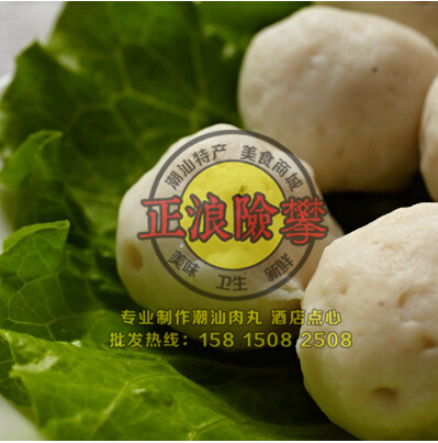 全國包順豐潮汕特產(chǎn)馬鮫魚丸 手工魚丸 送沙茶