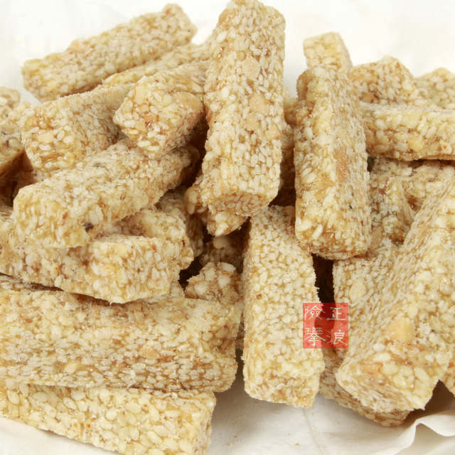 潮汕特產(chǎn)豆幫條 芝麻豆仁條 白芝麻酥 芝麻糖 低糖零食 點(diǎn)心茶點(diǎn)