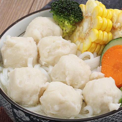 阿興【墨魚丸500g】廣東汕頭潮汕特產正宗手工花枝墨斗丸食材順豐