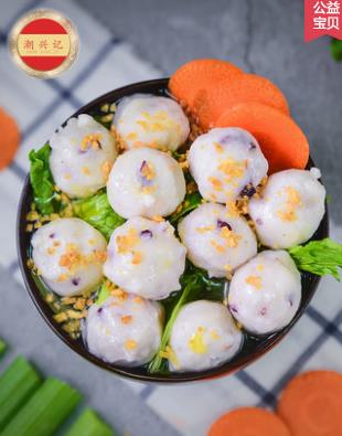 潮興記魷魚(yú)丸潮汕風(fēng)味魚(yú)丸魚(yú)圓 小魚(yú)丸手工丸純魚(yú)肉魚(yú)丸子 魷魚(yú)球