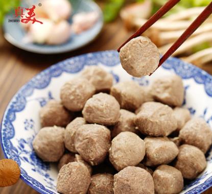潮汕正宗汕頭牛肉丸1斤 手打牛肉丸牛筋丸肉丸子火鍋燒烤順豐包郵