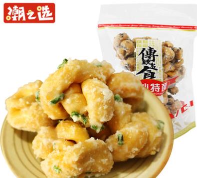 【3送1】潮之選手工麻花甜味蔥香小麻花200g潮汕特產(chǎn)油索多口味